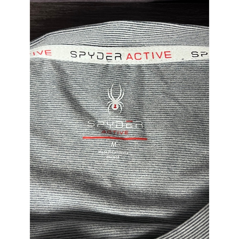 Spyder Active NWT Gray Striped Base Layer Top Women's Size Medium - Picture 3 of 10